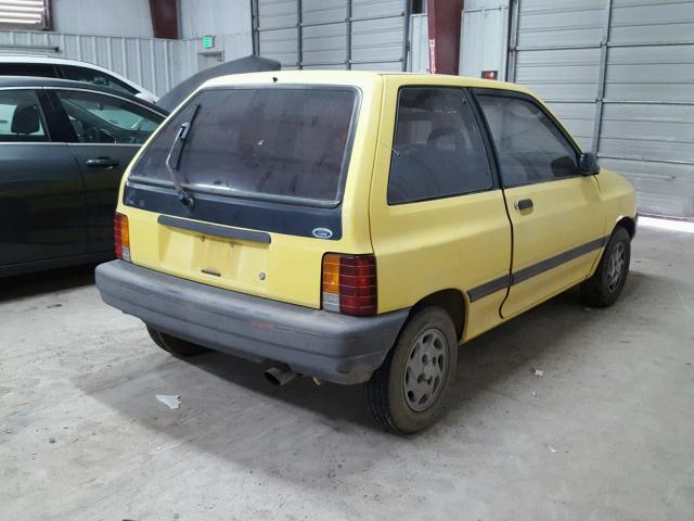 KNJPT07H4L6145686 - 1990 FORD FESTIVA LX YELLOW photo 4