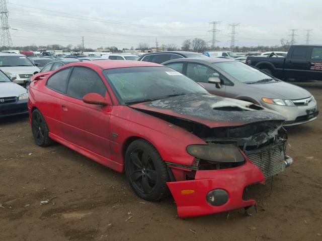 6G2VX12U75L402831 - 2005 PONTIAC GTO RED photo 1