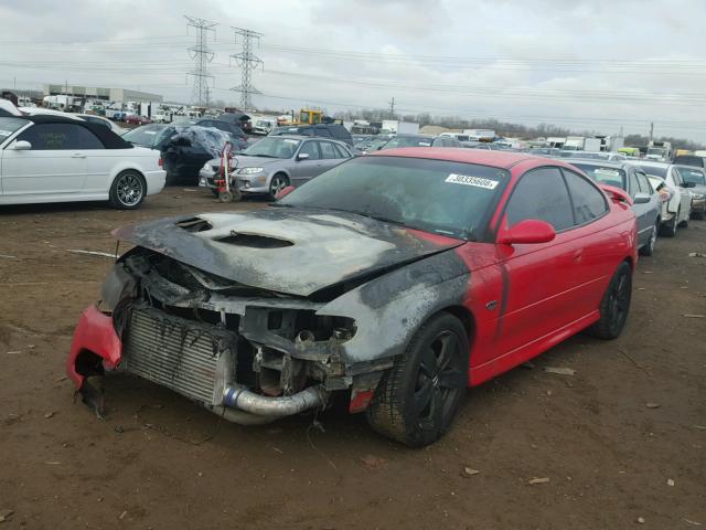 6G2VX12U75L402831 - 2005 PONTIAC GTO RED photo 2