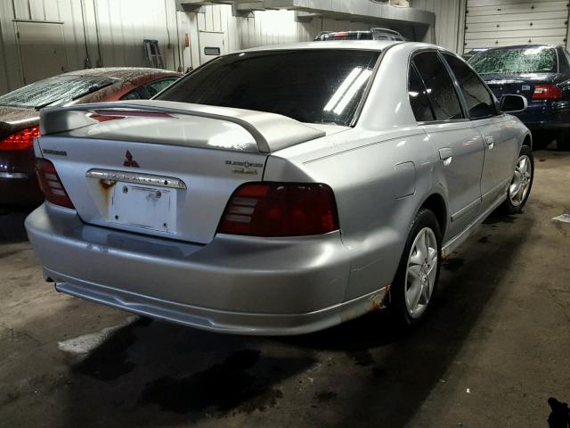 4A3AA46G11E089124 - 2001 MITSUBISHI GALANT ES SILVER photo 4