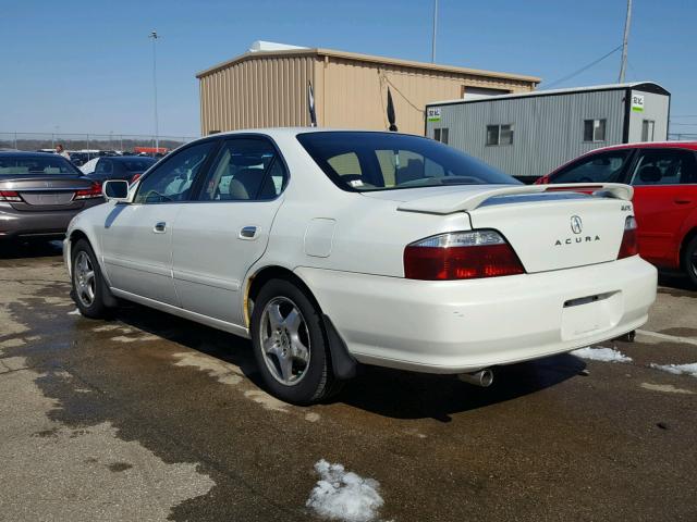 19UUA56602A043095 - 2002 ACURA 3.2TL WHITE photo 3