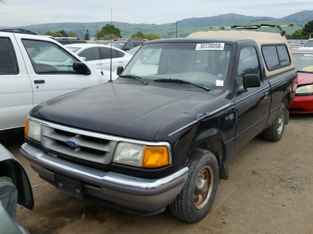 1FTCR10A8TPB42819 - 1996 FORD RANGER BLACK photo 2