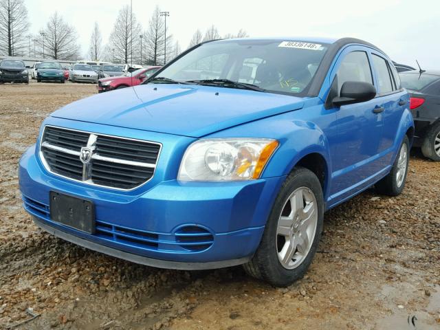 1B3HB48B38D587536 - 2008 DODGE CALIBER SX BLUE photo 2