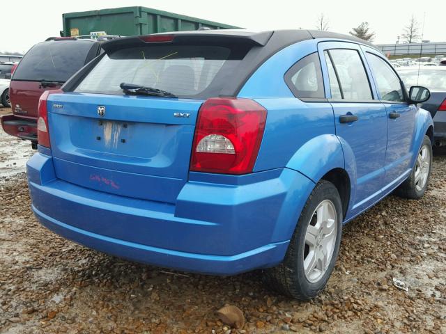 1B3HB48B38D587536 - 2008 DODGE CALIBER SX BLUE photo 4