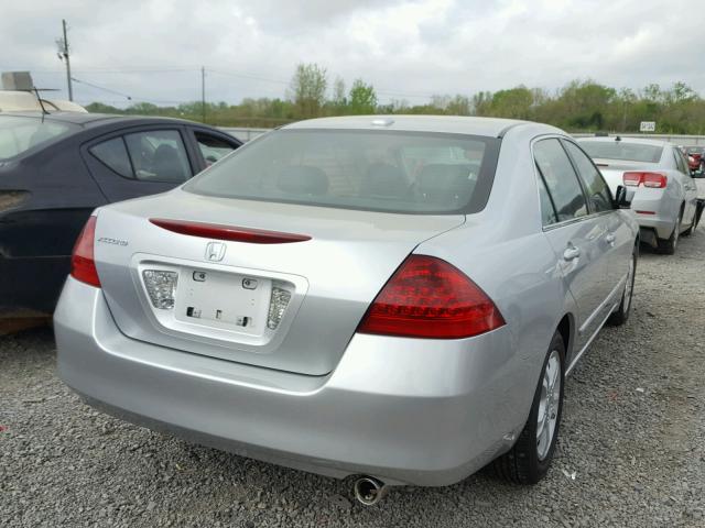 1HGCM56886A007035 - 2006 HONDA ACCORD EX SILVER photo 4