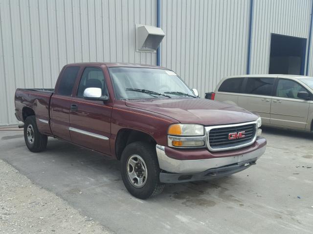 1GTEK19T7XE553910 - 1999 GMC NEW SIERRA MAROON photo 1