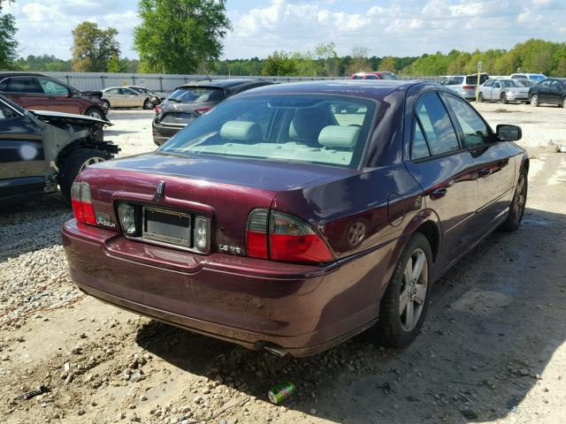 1LNFM87A76Y635959 - 2006 LINCOLN LS MAROON photo 4