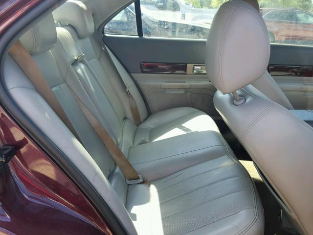 1LNFM87A76Y635959 - 2006 LINCOLN LS MAROON photo 6