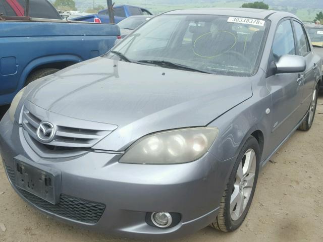 JM1BK344761420049 - 2006 MAZDA 3 HATCHBAC CHARCOAL photo 2