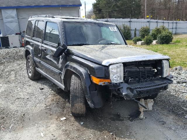 1J8HG48N86C129853 - 2006 JEEP COMMANDER BLACK photo 1