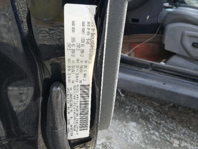 1J8HG48N86C129853 - 2006 JEEP COMMANDER BLACK photo 10