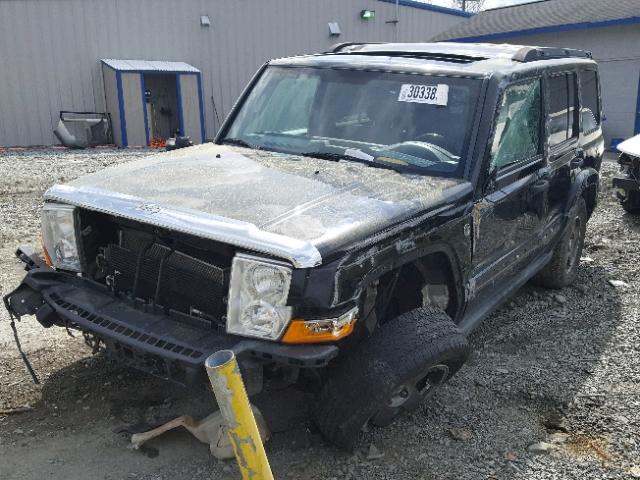 1J8HG48N86C129853 - 2006 JEEP COMMANDER BLACK photo 2