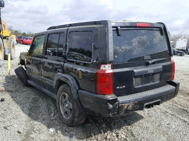 1J8HG48N86C129853 - 2006 JEEP COMMANDER BLACK photo 3
