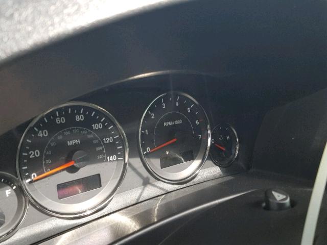 1J8HG48N86C129853 - 2006 JEEP COMMANDER BLACK photo 8