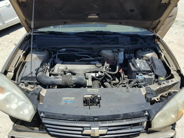 1G1ZS51F66F162733 - 2006 CHEVROLET MALIBU LS 金色 照片 7