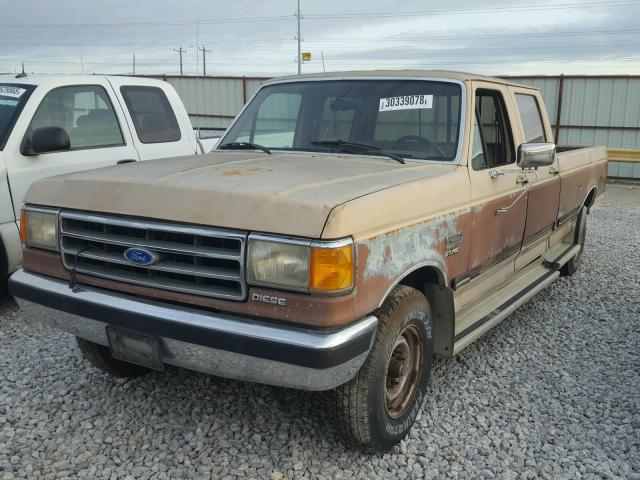 2FTJW35M6LCA81809 - 1990 FORD F350 TWO TONE photo 2