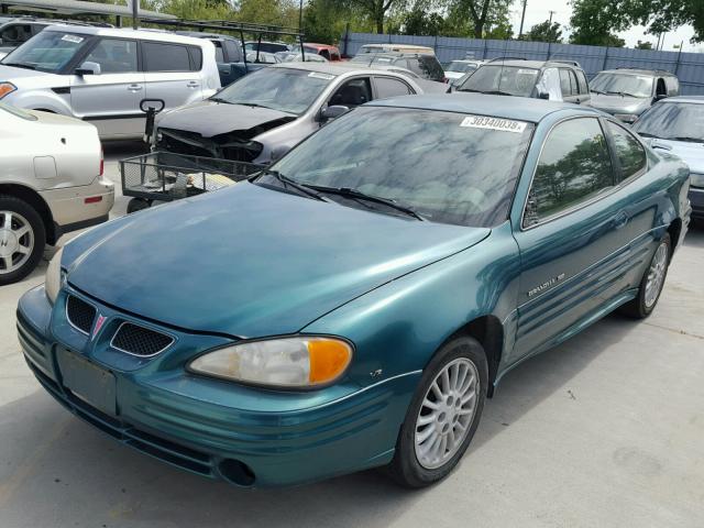 1G2NE12E9XM906984 - 1999 PONTIAC GRAND AM S GREEN photo 2