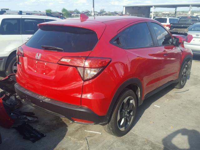 3CZRU5H53JG702927 - 2018 HONDA HR-V EX RED photo 4