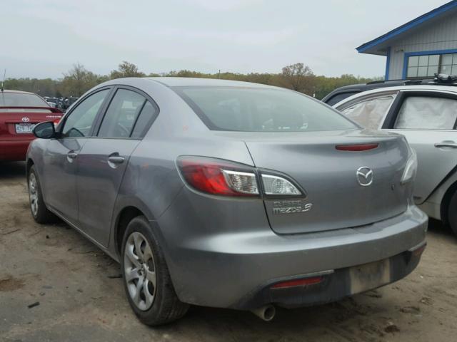 JM1BL1SF3A1238752 - 2010 MAZDA 3 I GRAY photo 3