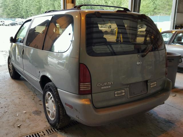 4N2DN1117VD823862 - 1997 NISSAN QUEST XE GREEN photo 3