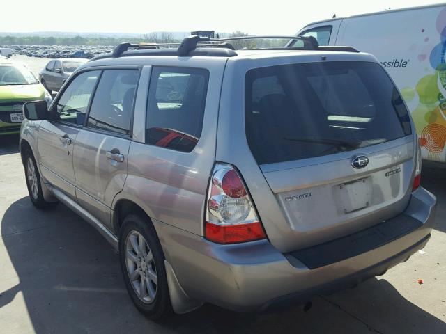 JF1SG65636H708697 - 2006 SUBARU FORESTER 2 SILVER photo 3