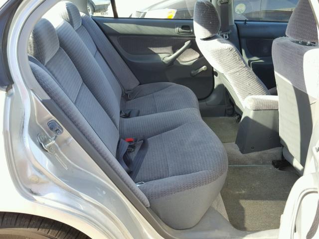 2HGEJ661XYH527154 - 2000 HONDA CIVIC BASE SILVER photo 6