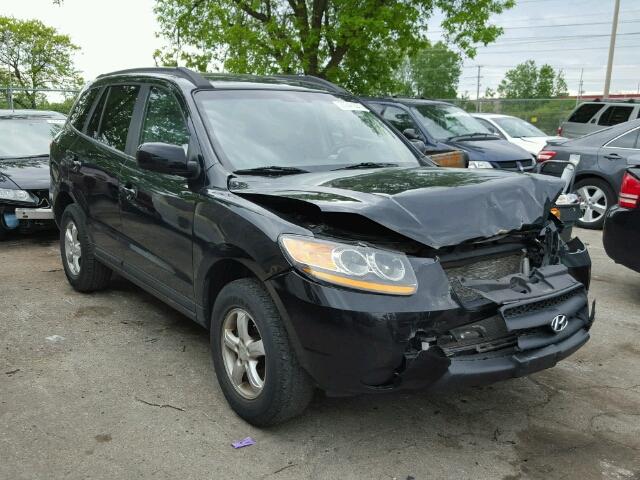 5NMSG13D78H158484 - 2008 HYUNDAI SANTA FE G BLACK photo 1