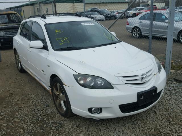 JM1BK143541180251 - 2004 MAZDA 3 HATCHBAC WHITE photo 1