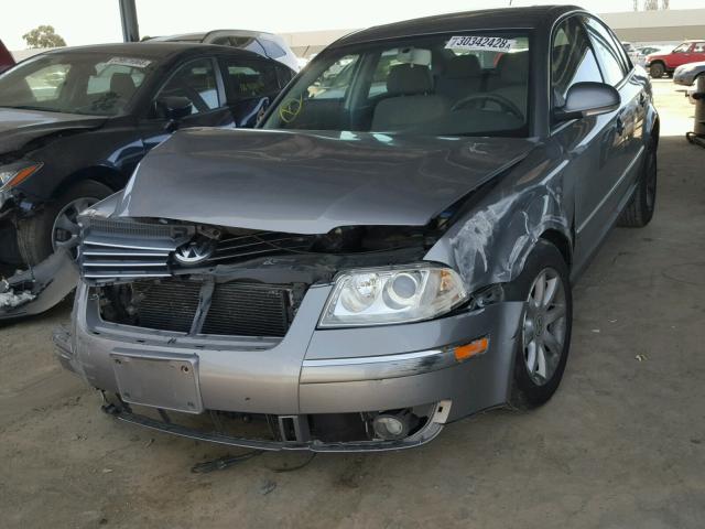 WVWPD63B44E279464 - 2004 VOLKSWAGEN PASSAT GLS GRAY photo 2