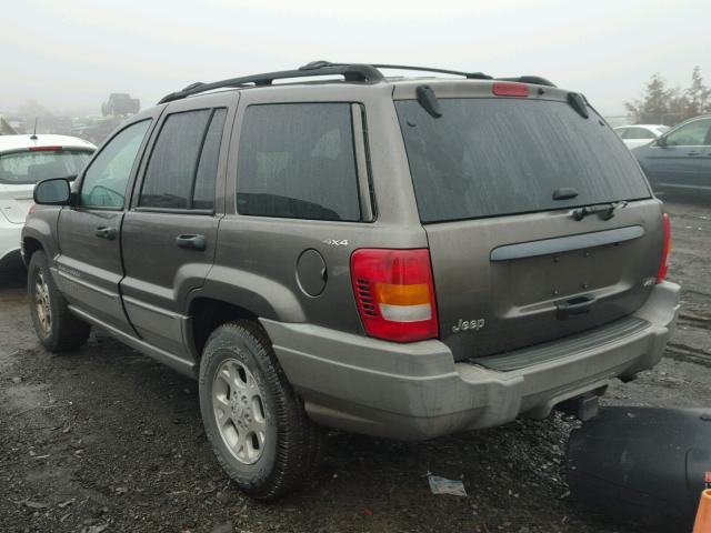 1J4GW48N9YC363521 - 2000 JEEP GRAND CHER BEIGE photo 3