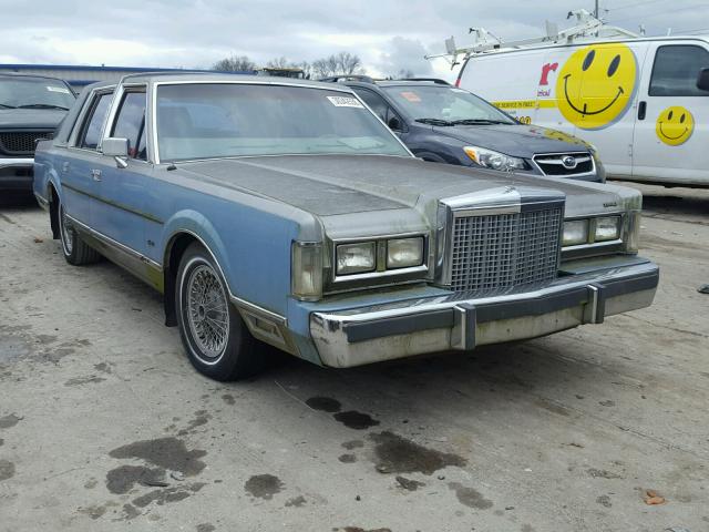 1LNBP96F6GY605751 - 1986 LINCOLN TOWN CAR BLUE photo 1