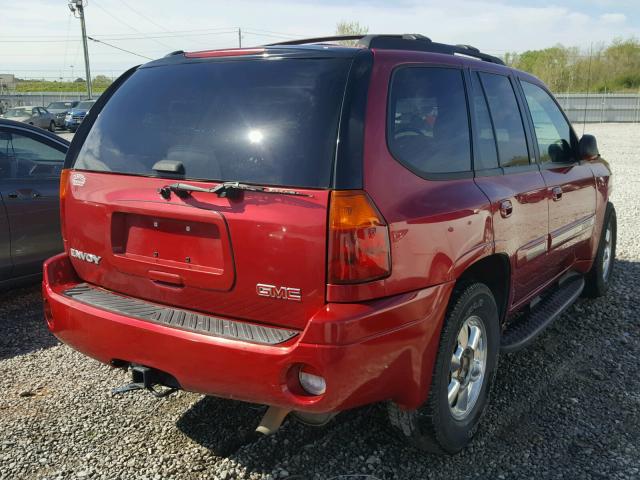 1GKDS13S342177820 - 2004 GMC ENVOY RED photo 4