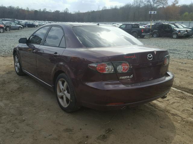 1YVHP80C585M10938 - 2008 MAZDA 6 I MAROON photo 3