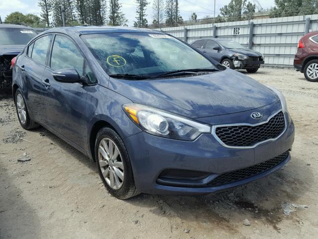 KNAFX4A66F5380857 - 2015 KIA FORTE LX GRAY photo 1