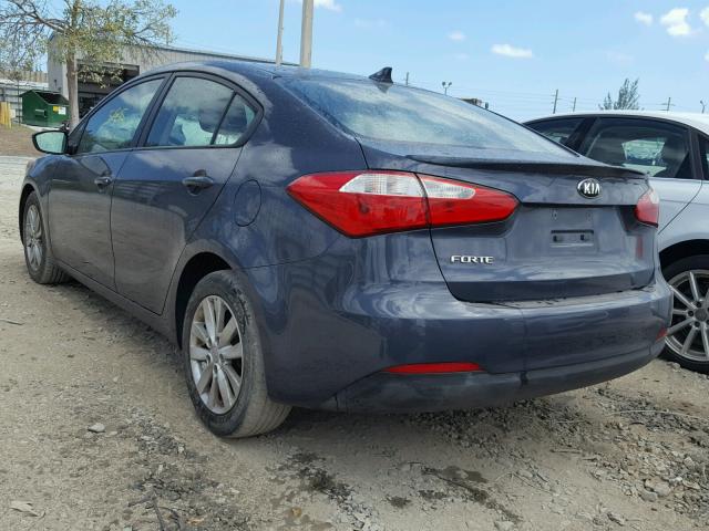 KNAFX4A66F5380857 - 2015 KIA FORTE LX GRAY photo 3