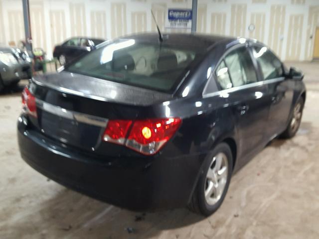 1G1PF5SC0C7148820 - 2012 CHEVROLET CRUZE LT BLACK photo 4