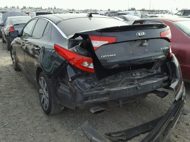 5XXGR4A65DG112862 - 2013 KIA OPTIMA SX BLACK photo 3