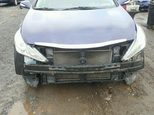 5NPEC4AC4BH095651 - 2011 HYUNDAI SONATA SE BLUE photo 9