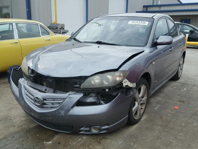 JM1BK123041178538 - 2004 MAZDA 3 S GRAY photo 2