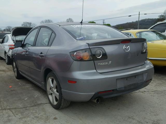 JM1BK123041178538 - 2004 MAZDA 3 S GRAY photo 3