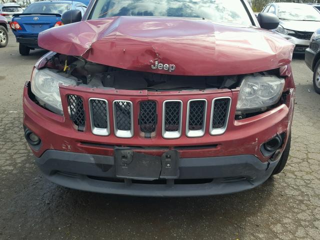 1C4NJDBB7CD583026 - 2012 JEEP COMPASS SP RED photo 9