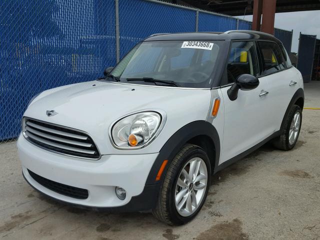 WMWZB3C59EWR37828 - 2014 MINI COOPER COU WHITE photo 2