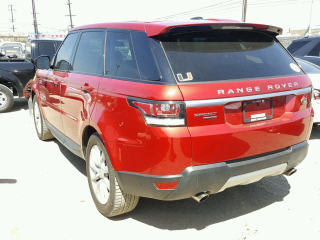 SALWR2VF4FA511456 - 2015 LAND ROVER RANGE ROVE RED photo 3