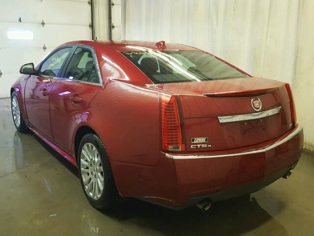 1G6DL5EV2A0120140 - 2010 CADILLAC CTS PERFOR RED photo 3