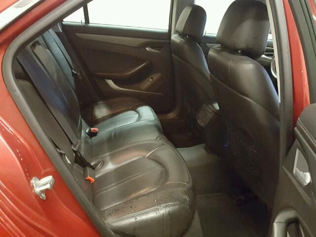 1G6DL5EV2A0120140 - 2010 CADILLAC CTS PERFOR RED photo 6