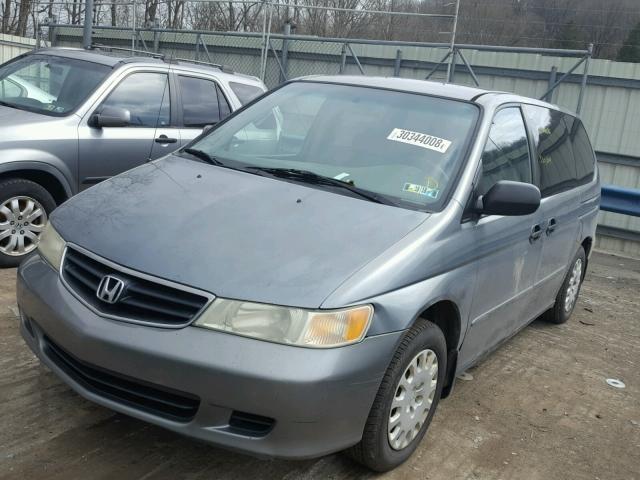 2HKRL18562H516390 - 2002 HONDA ODYSSEY LX GRAY photo 2