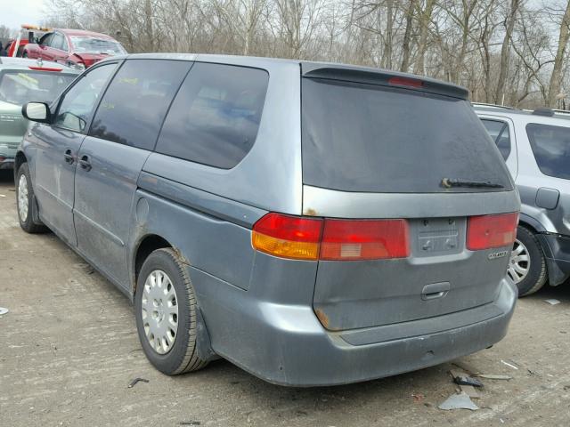 2HKRL18562H516390 - 2002 HONDA ODYSSEY LX GRAY photo 3