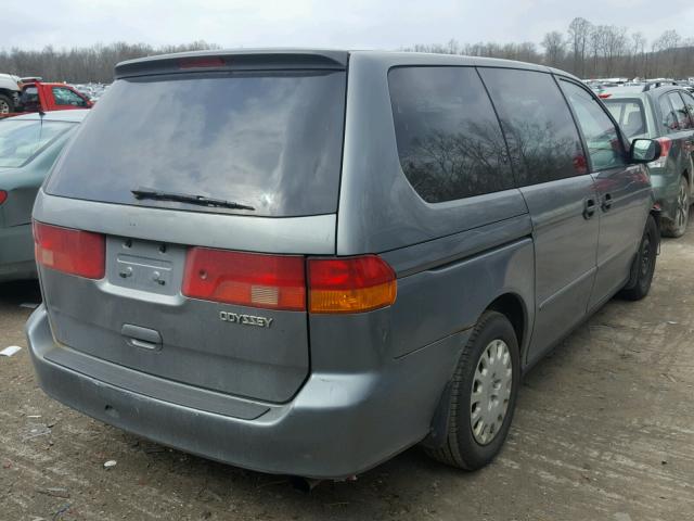 2HKRL18562H516390 - 2002 HONDA ODYSSEY LX GRAY photo 4