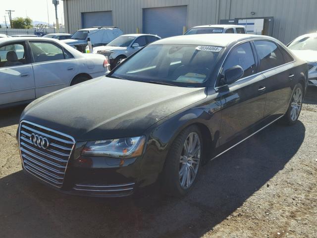 WAURGAFD8DN005584 - 2013 AUDI A8 L QUATT BLACK photo 2