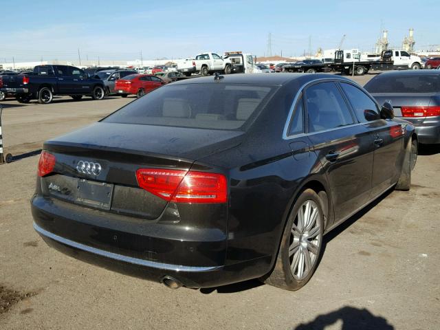 WAURGAFD8DN005584 - 2013 AUDI A8 L QUATT BLACK photo 4